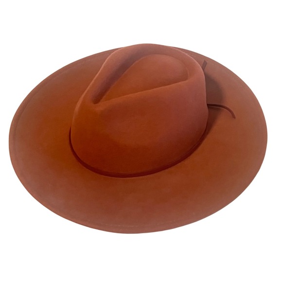Classy Sonoma Chestnut Pinched Rancher Fedora Hat-Wide Brim-Adjustable Size -New main image 10